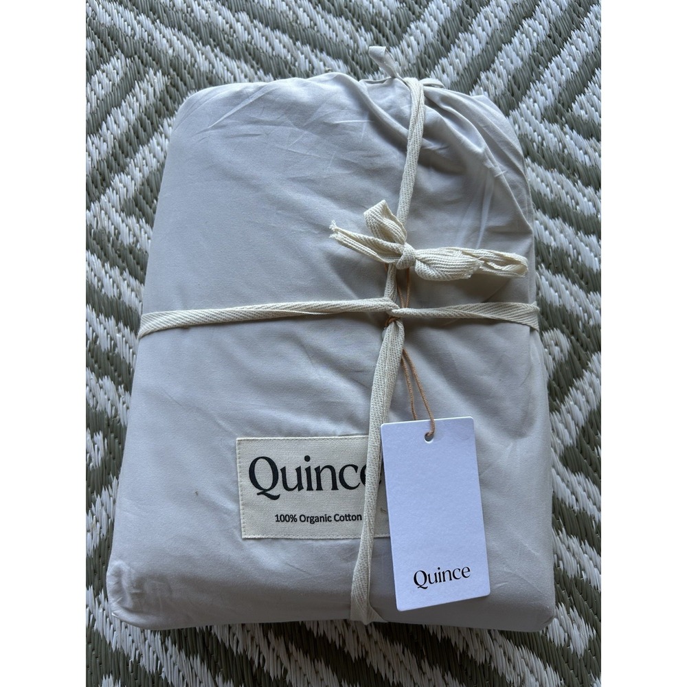 New QUINCE ORGANIC COTTON FULL/QUEEN DUVET COVER